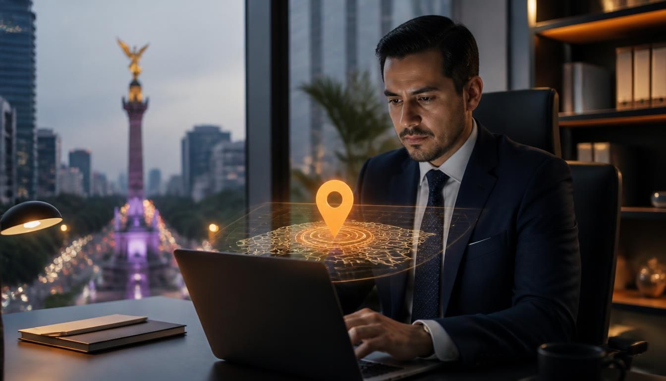 Especialista en SEO local revisando resultados de Google Maps en Ciudad de México